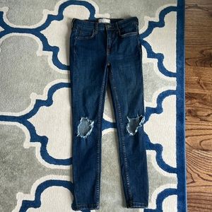 Free People denim skinny jeans